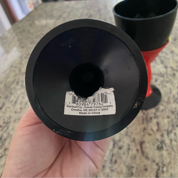 Count Dracula cups vintage tumblers goblets vampire Halloween set of 2 plastic - Picture 5 of 7